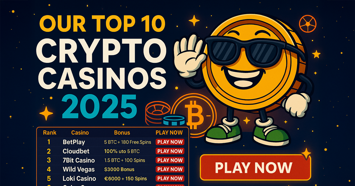 Top 10 Crypto Casinos 2025