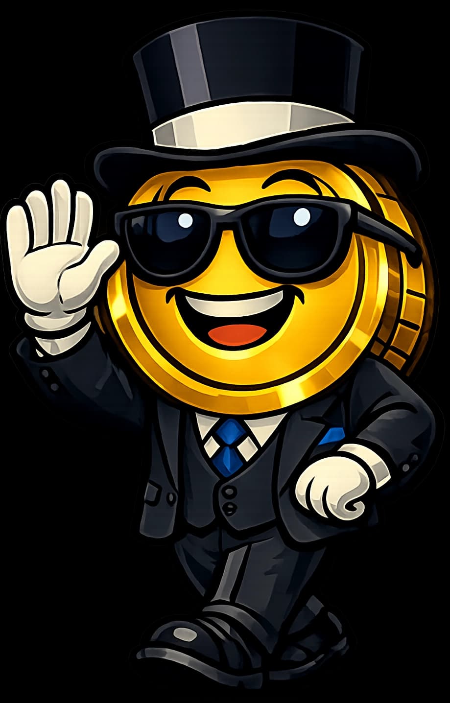 Crypto Casino mascot welcoming you
