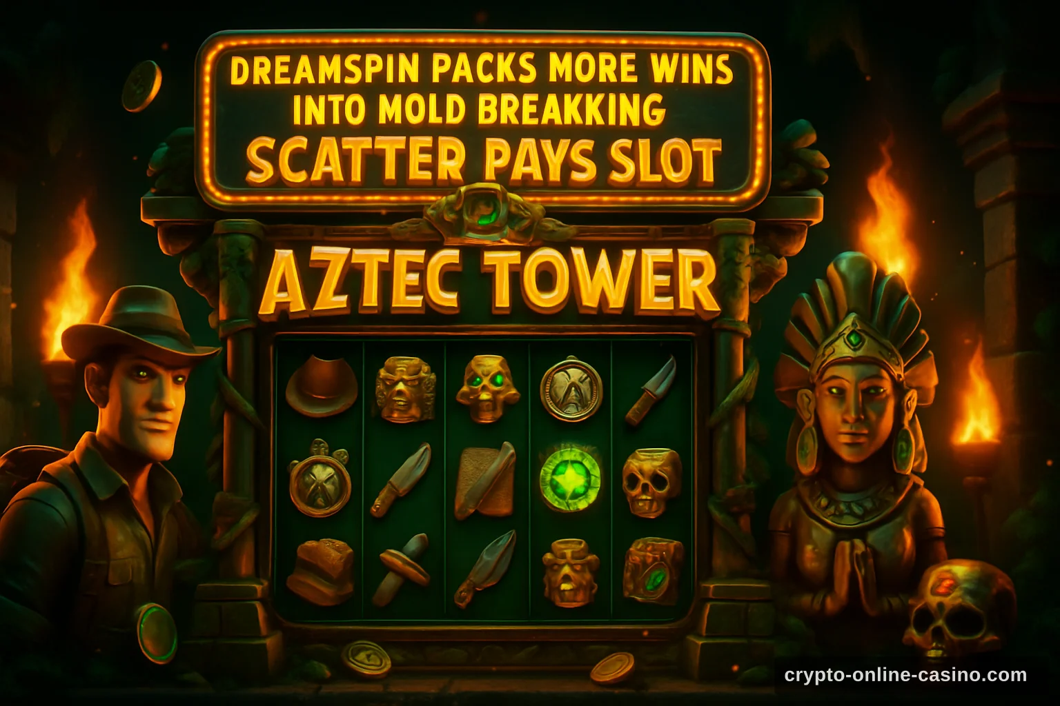 DreamSpin Packs More Wins into Mold-Breaking Scatter Pays Slot Aztec Tower slot
