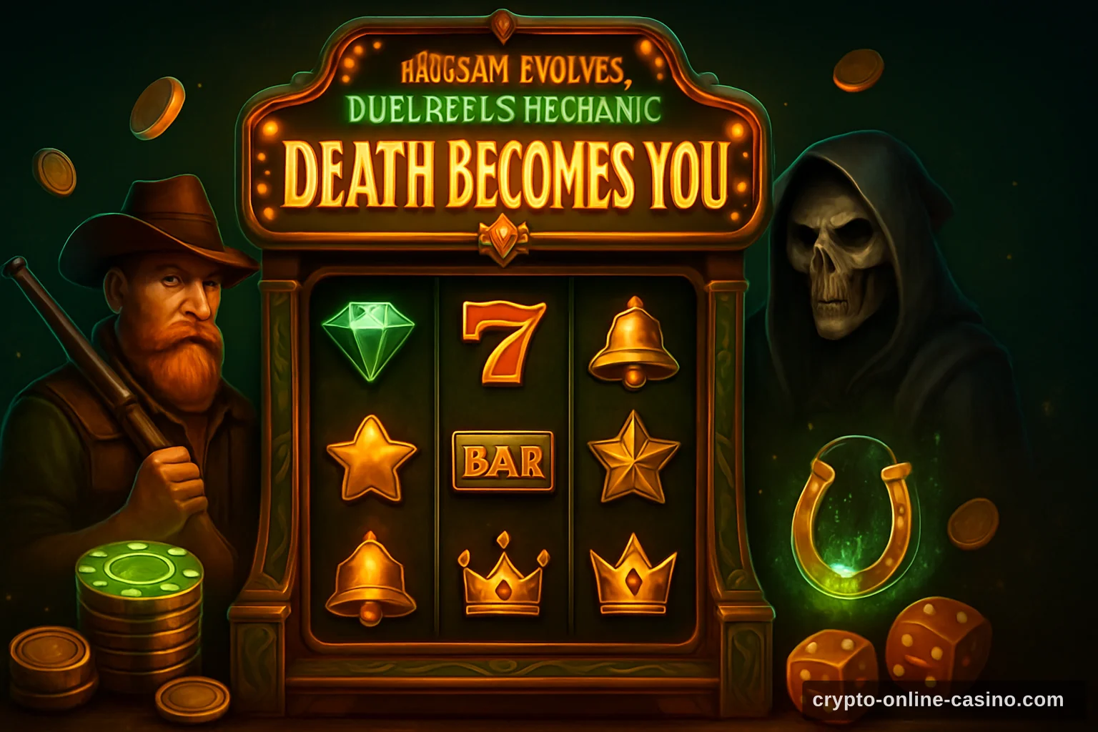 Hacksaw Evolves DuelReels Mechanic in Ultra-Noir Death Becomes You slot