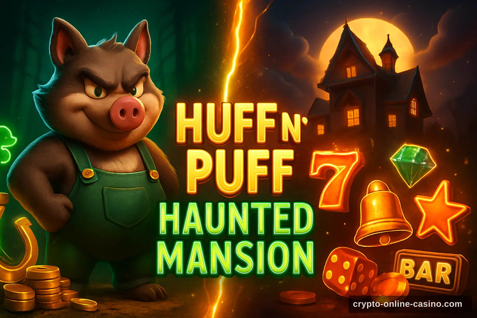 Huff N' Puff Haunted Mansion slot