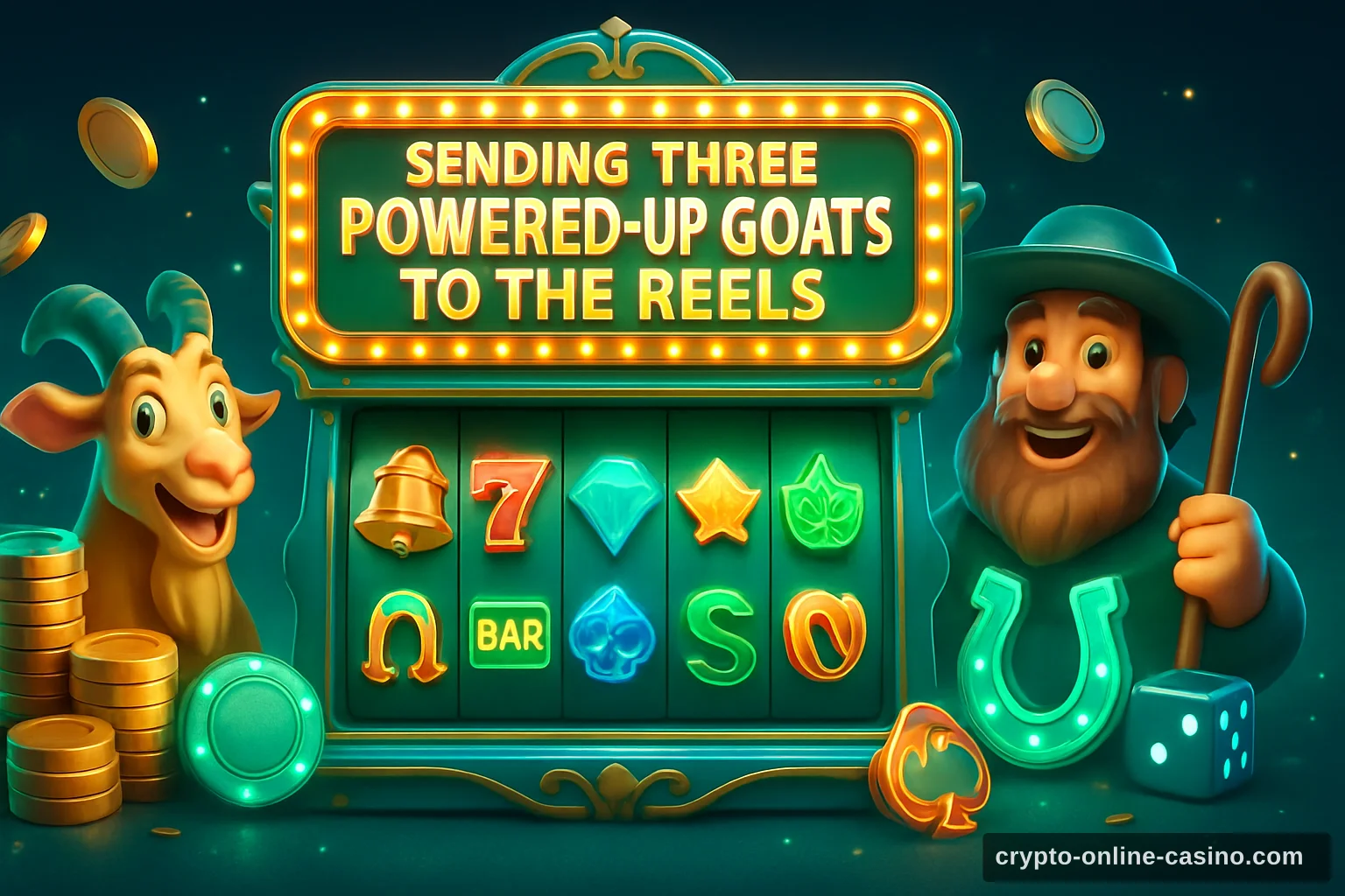 Sending Three Powered-Up Goats to the Reels slot