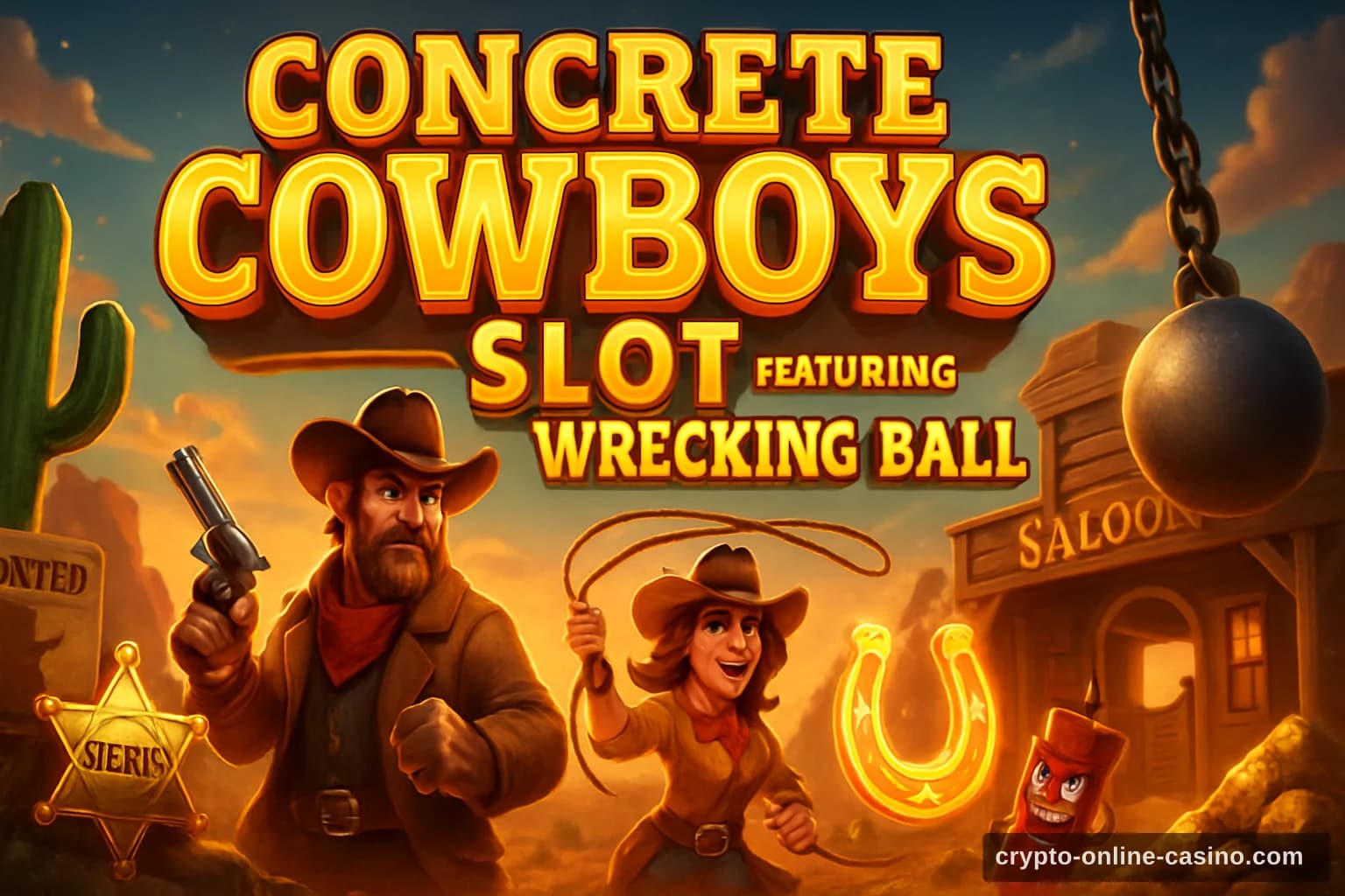 Urban-Themed Concrete Cowboys Slot Featuring Wrecking Ball slot